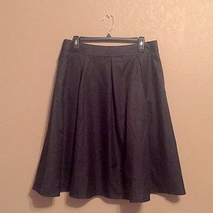 Black, Flared Skirt